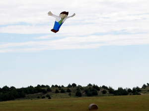 Flat Stanley above the Prairie