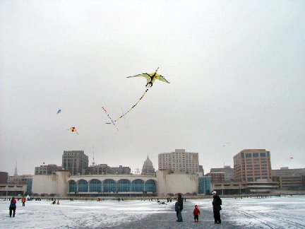 Bernhard's baby ptersauras flew at Madison.