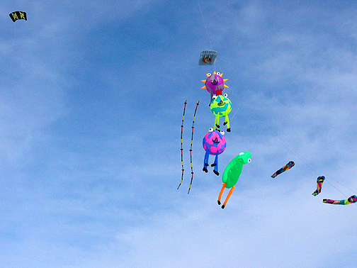 Our parasled with the 6-legged guy and Mike Gee's foil in the background.