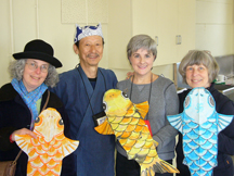 3 paper Koi kites